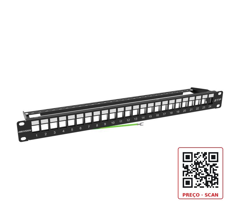 DS-1CP0P24-1U – Painel de ligação 24 portas 1U