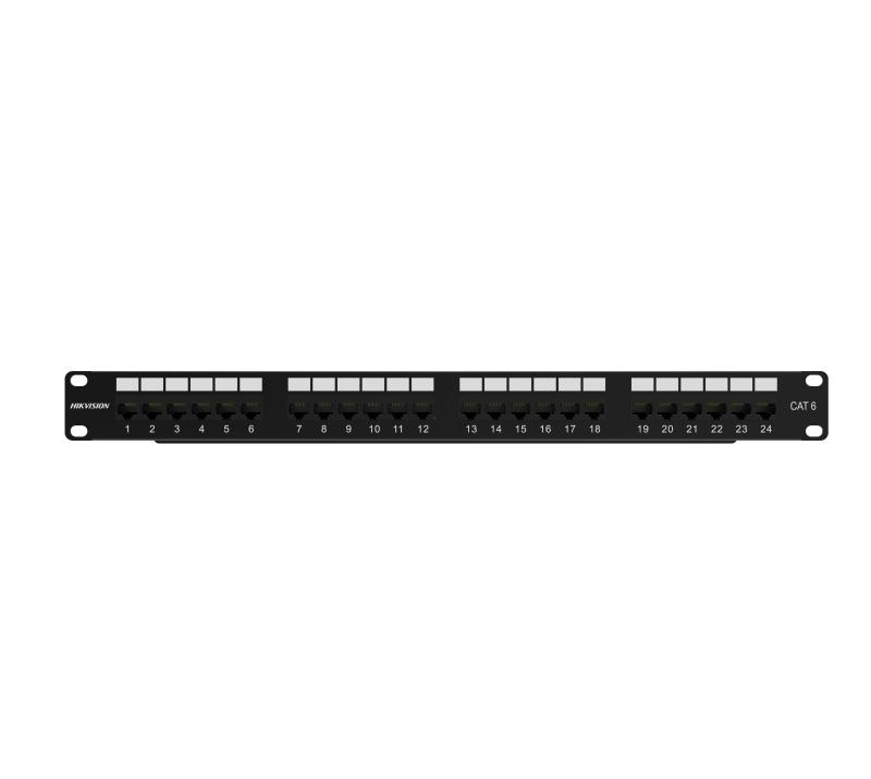 DS-1CP6U24-1U – Painel de ligação Cat6 24 portas 1U
