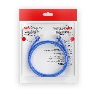 DS-1NP6UEC0 blue 2m – Patch cord, CAT6，U/UTP，24AWG，CU，PVC sheath，30U， blue，2 m