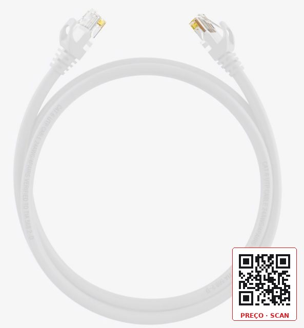 DS-1NP6UEC0 white 1m – Patch cord, CAT6，U/UTP，24AWG，CU，PVC sheath，30U，white，1 m