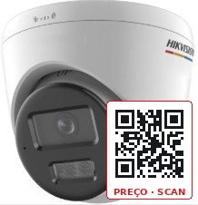 DS-2CD1347G3-LIU/SRB – 4 MP ColorVu 3.0 Câmara de rede turret fixa