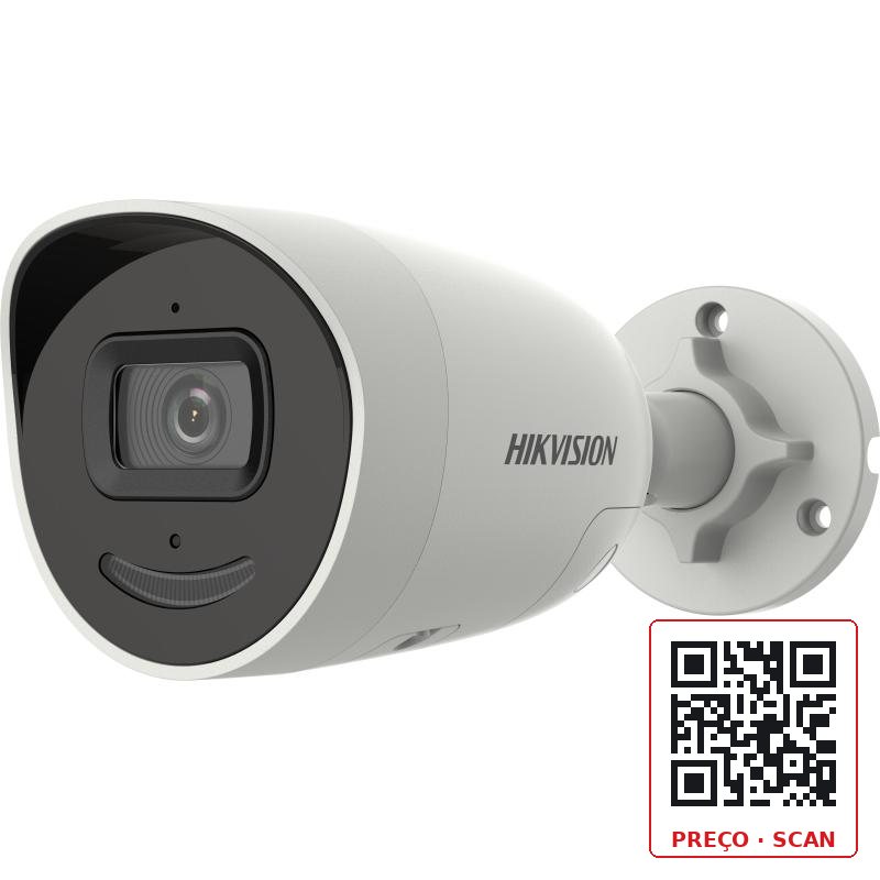 DS-2CD2046G2-IU/SL – 4 MP AcuSense Strobe Light and Audible Warning Fixed Mini Bullet Network Camera