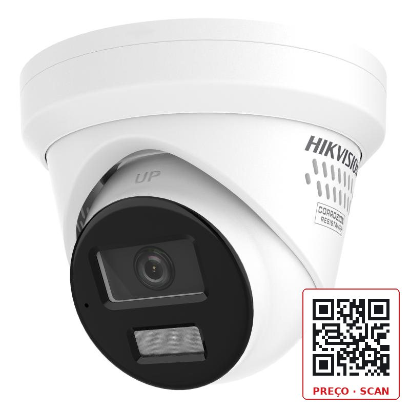 DS-2CD3383G3-LIU(Y)/SX Hikvision – 8 MP AcuSense Strobe Light and Audible Warning Fixed Turret Network Camera