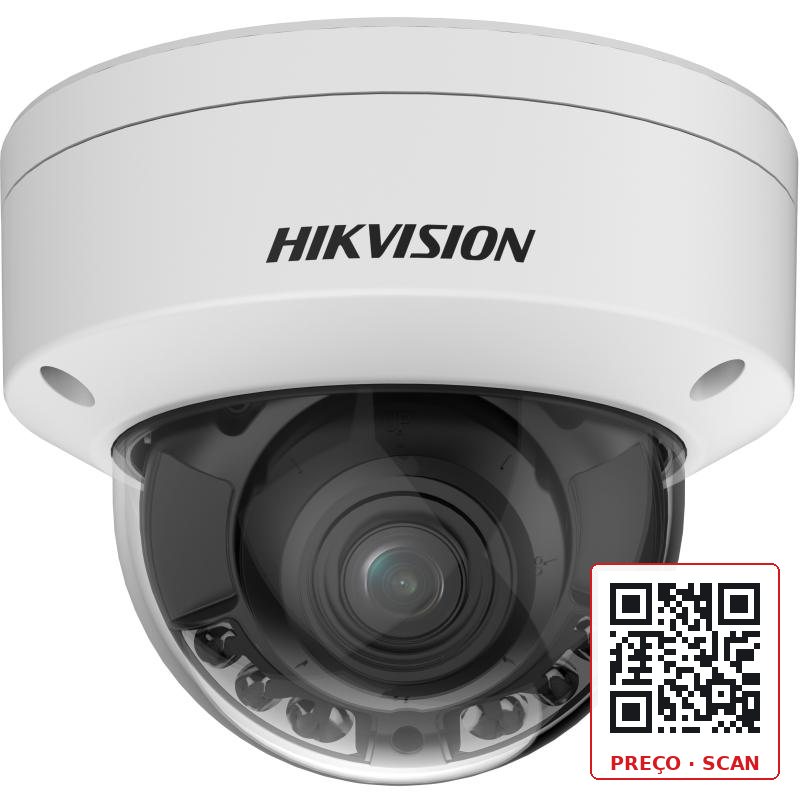 DS-2CD3746G2HT-LIZS(U)(Y) Hikvision – 4 MP Smart hybrid light with Darkfighter S Motorized Varifocal Dome Network Camera