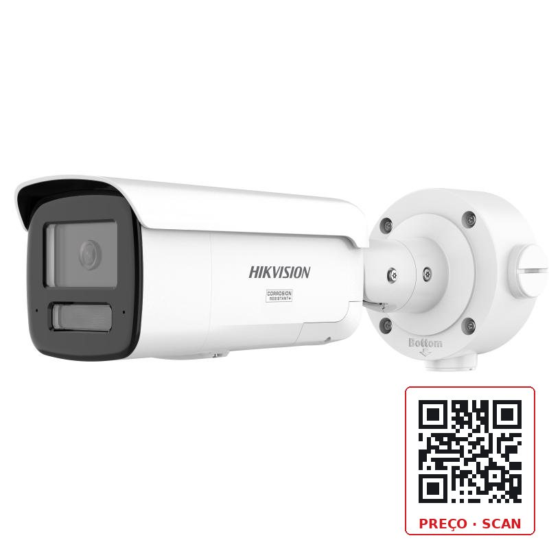 DS-2CD3T167G3-LISU/SL(Y) – 16 MP AcuSense Strobe Light and Audible Warning Fixed Bullet Network Camera