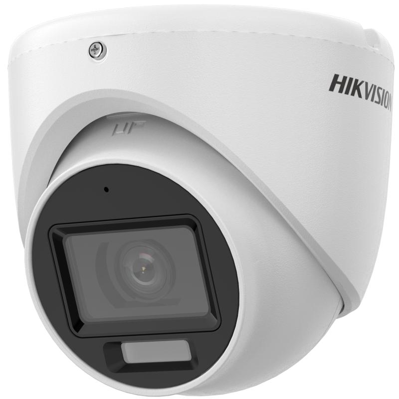 DS-2CE76G0T-LMFS – 2K Smart Hybrid Light Audio Fixed Turret Camera