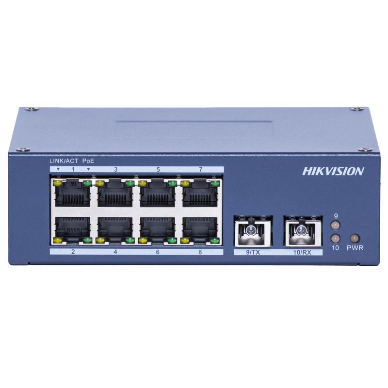 DS-3D508P-A-2SC Hikvision – 8POE Media Convertor