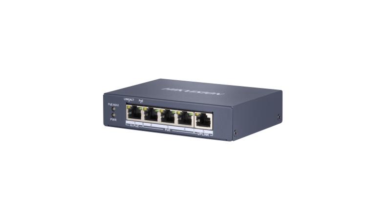 DS-3E0505HP-E Hikvision – 4 Port Gigabit Unmanaged POE Switch