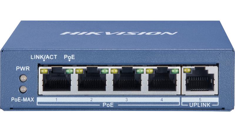 DS-3E0505P-E Hikvision – 4 Port Gigabit Unmanaged POE Switch