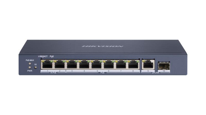 DS-3E0510HP-E Hikvision – 8 Port Gigabit Unmanaged POE Switch