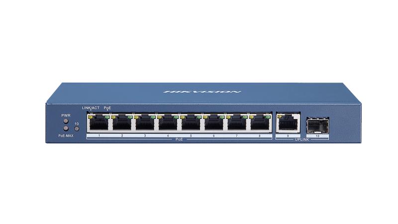 DS-3E0510P-E Hikvision – 8 Port Gigabit Unmanaged POE Switch