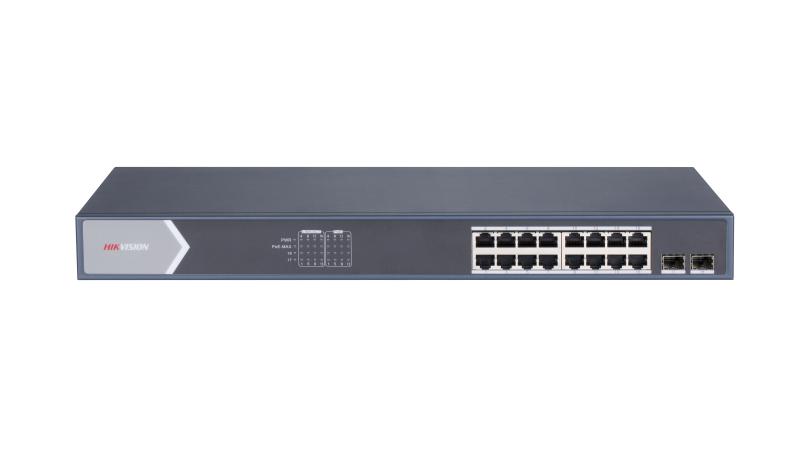 DS-3E0518P-E/M – 16 Port Gigabit Unmanaged POE Switch