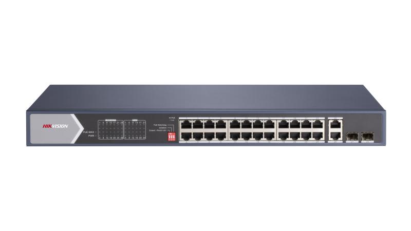 DS-3E0528HP-E Hikvision – 24 Port Gigabit Unmanaged POE Switch