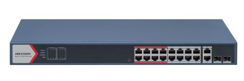 DS-3E1318P-EI (B) – 16 Port Fast Ethernet Smart POE Switch