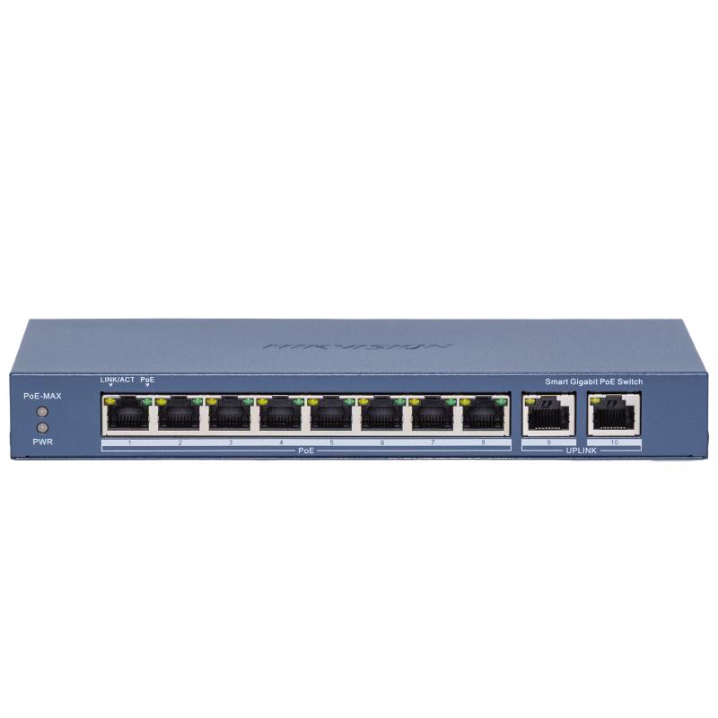 DS-3E1510P-EI(C) – 8 Port Gigabit Smart POE Switch