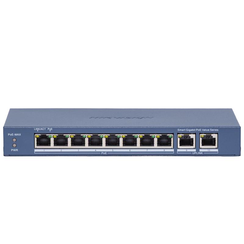 DS-3E1510P-EI/M(C) – 8 Port Gigabit Smart POE Switch