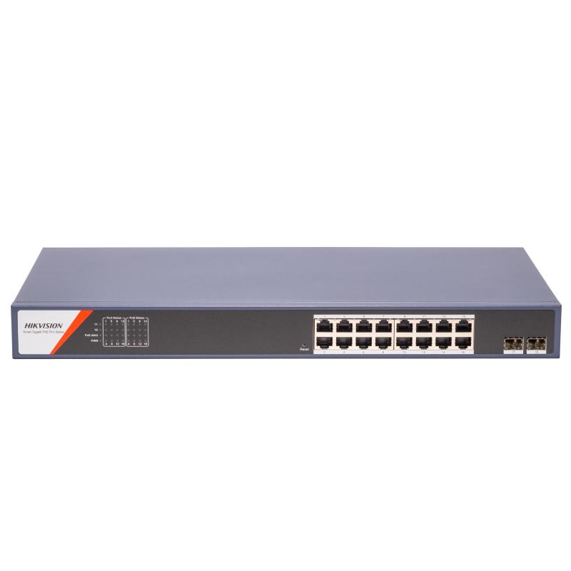 DS-3E1518P-SI-16P2F – 16 Port Gigabit Smart POE Switch
