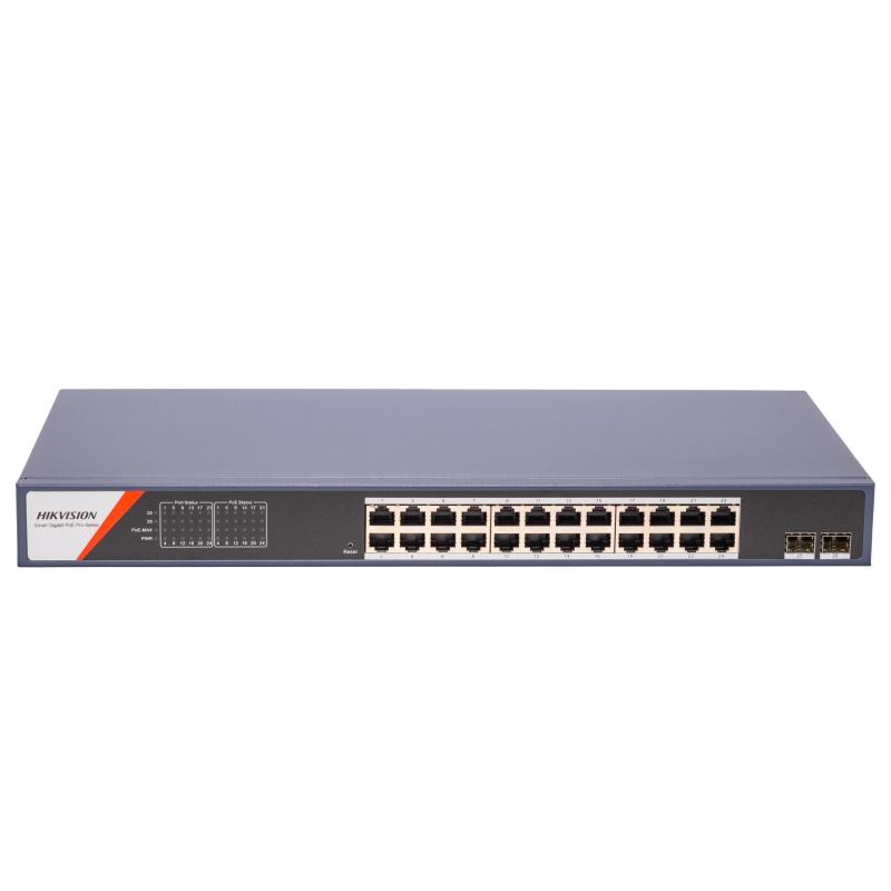 DS-3E1526P-SI-24P2F – 24 Port Gigabit Smart POE Switch