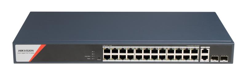 DS-3E1528HP-SI-24P2T2F – 24 Port Gigabit Smart POE Switch