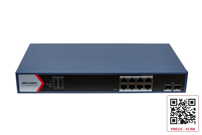 DS-3E1710HP-EI – 8 Port Gigabit Smart POE Switch