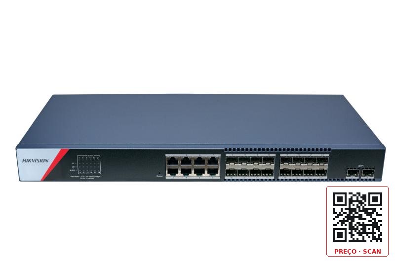 DS-3E1726-SI-16F8T2X – 26 Port Aggregation Switch