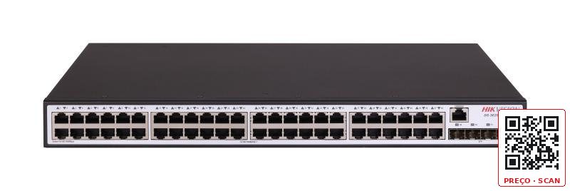 DS-3E2552-HI-48T4F – 48 GE RJ45, 4 GE SFP, Smart L2+ Switch