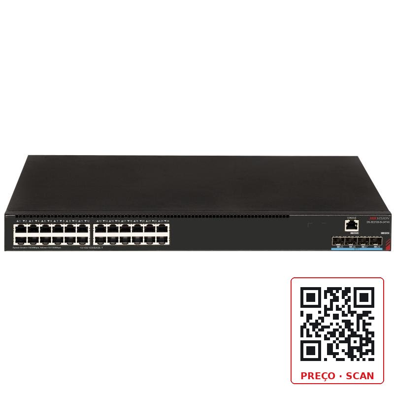 DS-3E2728-SI-24T4X – 24 GE RJ45, 4 10GE SFP+ Switch