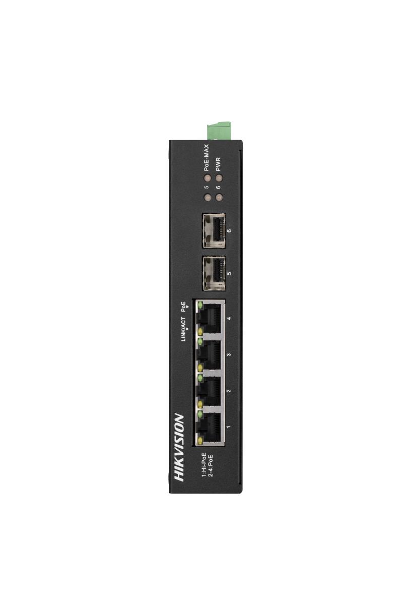 DS-3T0506HP-E/HS – 4 Port Gigabit Unmanaged Harsh POE Switch