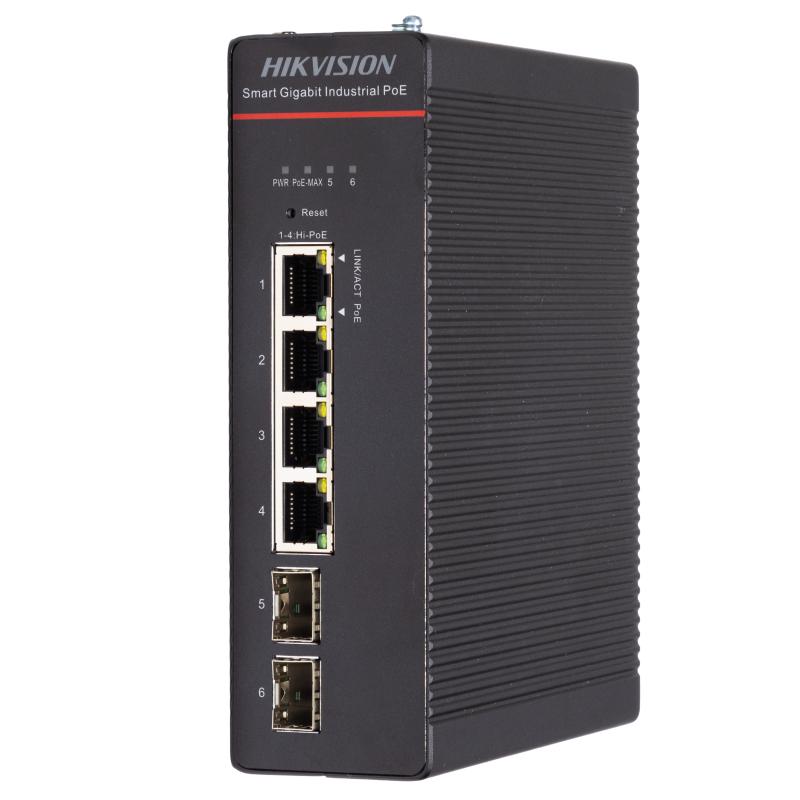 DS-3T1506HP-SI-4P2F – Industrial Smart Managed POE Switch