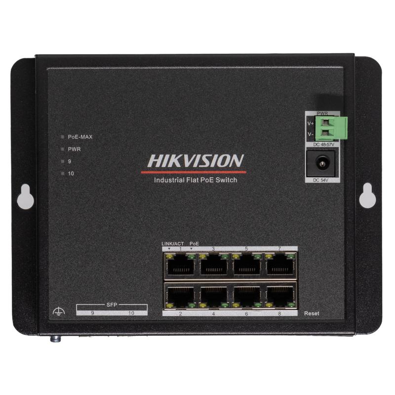 DS-3T1510P-SI-FLT – Flat Industrial POE Switch