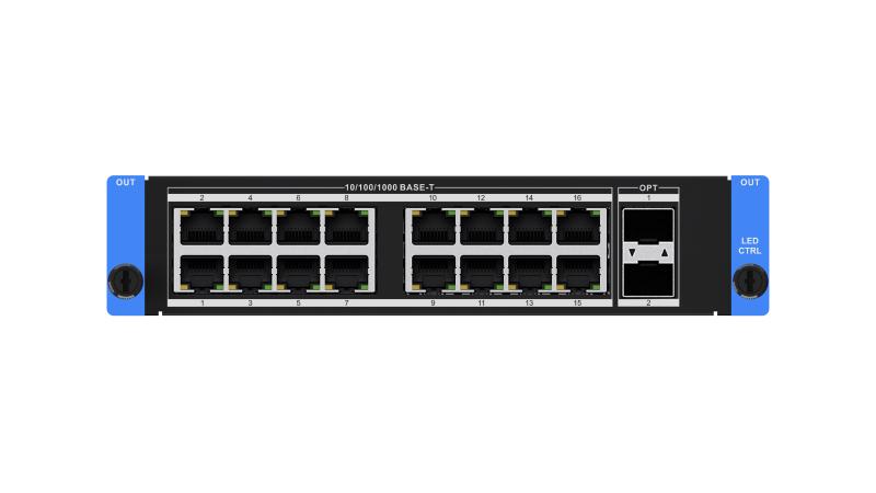 DS-C66S-16NO/2FO – 16 Network Ports with SFP LED Board