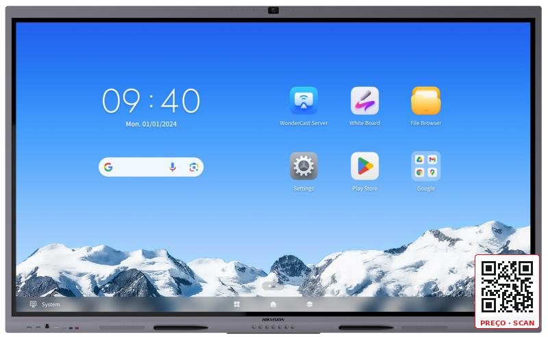 DS-D5C75RB/B2L – 75-inch 4K Interactive Display