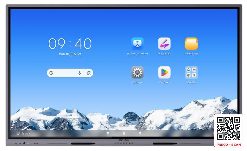 DS-D5C86RB/A2L – 86-inch 4K Interactive Display