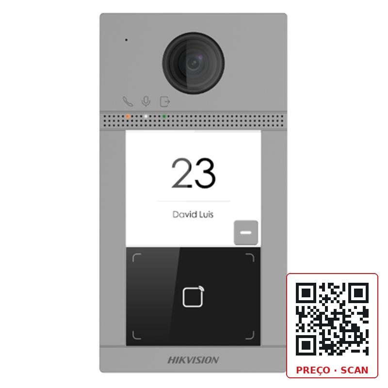 DS-KV8113-WME1(C)/Flush – 1 Button Metal Villa Door Station