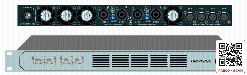 DS-QAPAR50-4 – Professional Amplifier 500W 4-Zone