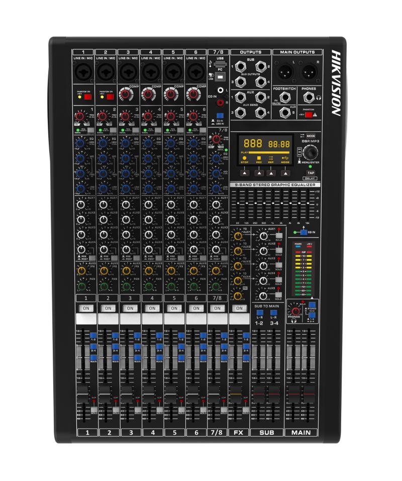 DS-QAPMCR8-A – Analog Mixing Console 8-ch