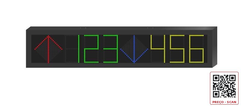 DS-TVL121-6-5D – Indoor,serven-color,Double Row,Led Screen