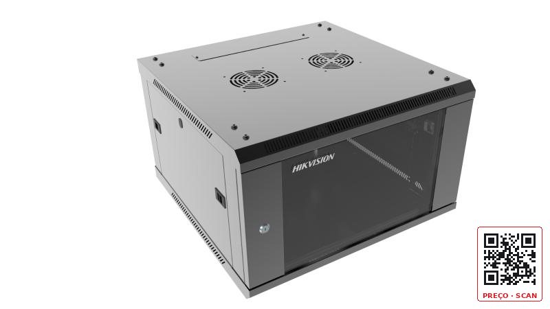 DS-XS6606-S/B – Armário de parede 6U, 600*600*370mm