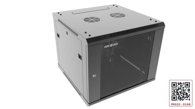 DS-XS6609-S/B – Armário de parede 9U, 600*600*500mm