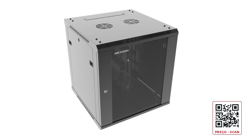 DS-XS6612-S/B – Armário de parede 12U, 600*600*635mm