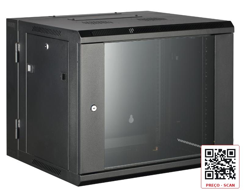 DS-XS6612-S/BR – Armário de parede 12U, 600*600*635mm