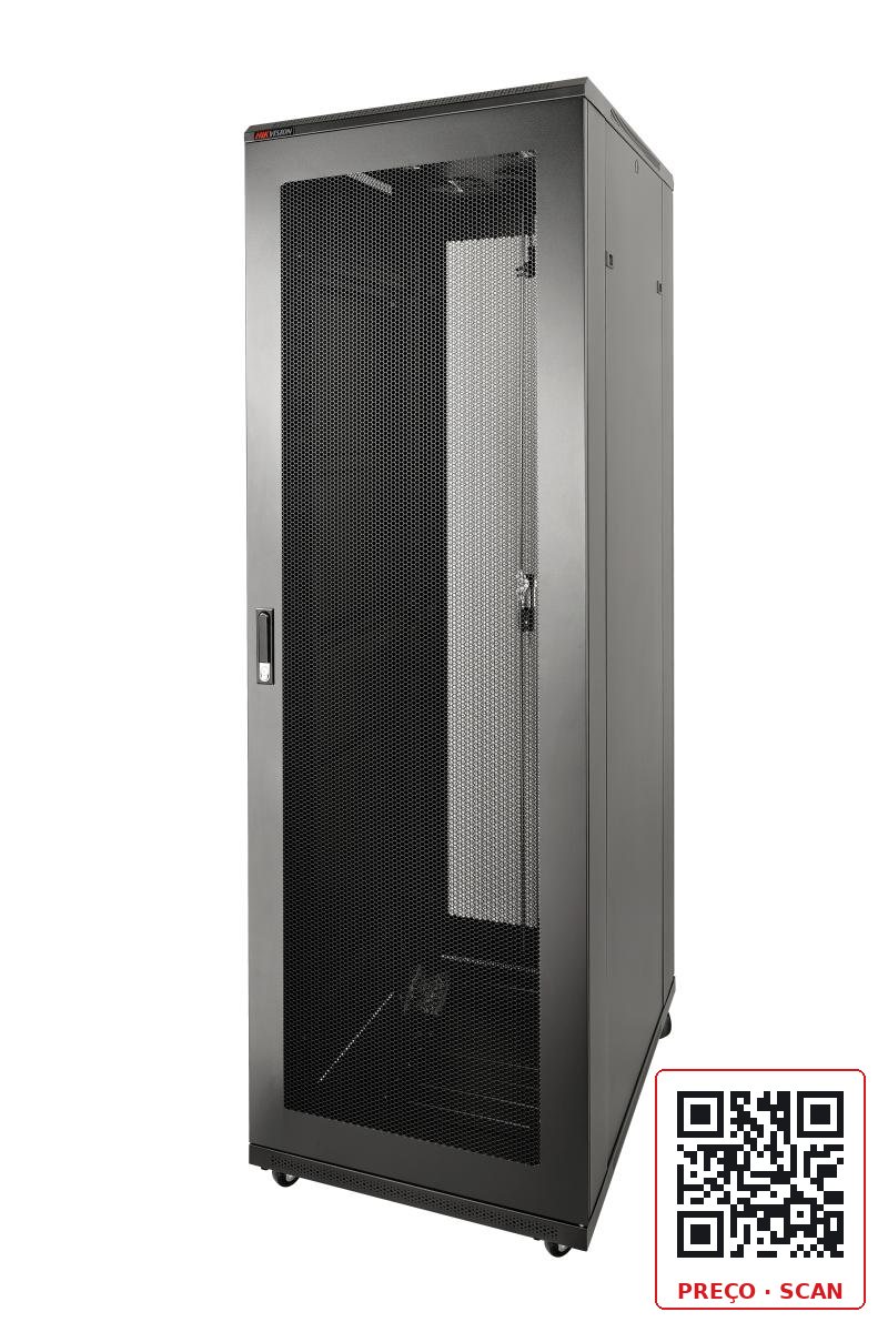 DS-XS8842-E/DW – Armário de chão 42U, 800*800*2050mm(com rodízios)