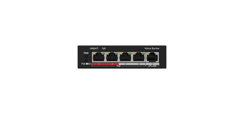 NS-0105P-35(B) – 4 Port Fast Ethernet Unmanaged POE Switch
