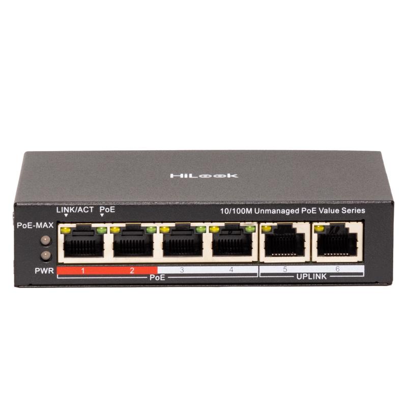 NS-0106P-45(B) – 4 Port Fast Ethernet Unmanaged POE Switch