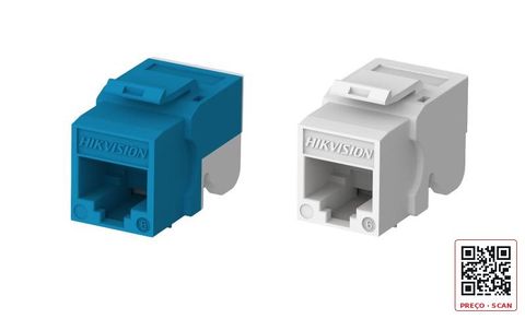 DS-1CK6U90N – Cat6 Unsheilded 90° Toolless Keystone Jack
