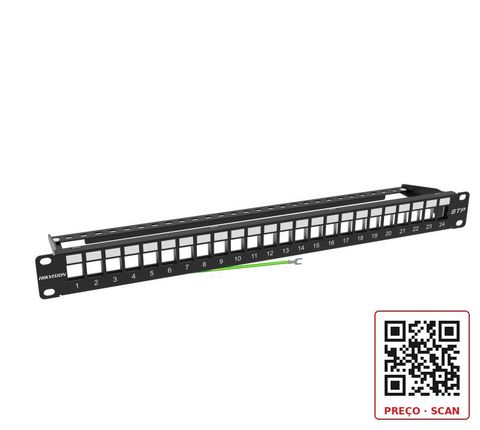 DS-1CP0P24-1U – Sheilded 24-port Blanck Patch Panel, 1U