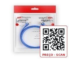 DS-1NP6UEC0 blue 0.5m – Patch cord, CAT6，U/UTP，24AWG，CU，PVC sheath，30U， blue，0.5 m