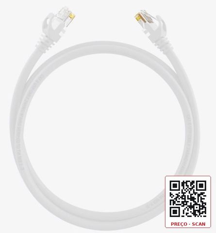 DS-1NP6UEC0 white 1m – Patch cord, CAT6，U/UTP，24AWG，CU，PVC sheath，30U，white，1 m
