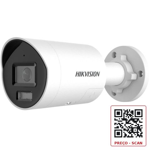 DS-2CD3046G2-IU/SL – 4 MP AcuSense Strobe Light and Audible Warning Fixed Mini Bullet