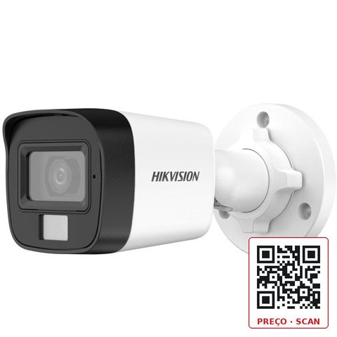 DS-2CE16D0T-LFS – 2MP Smart Hybrid Light Audio Fixed Mini Bullet Camera